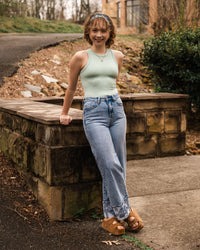 Dream On Embroidered Denim Jeans