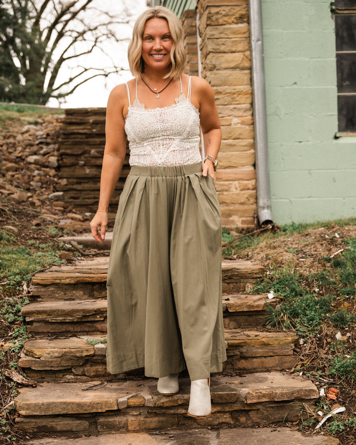 Dry Herb Wide Leg Pants