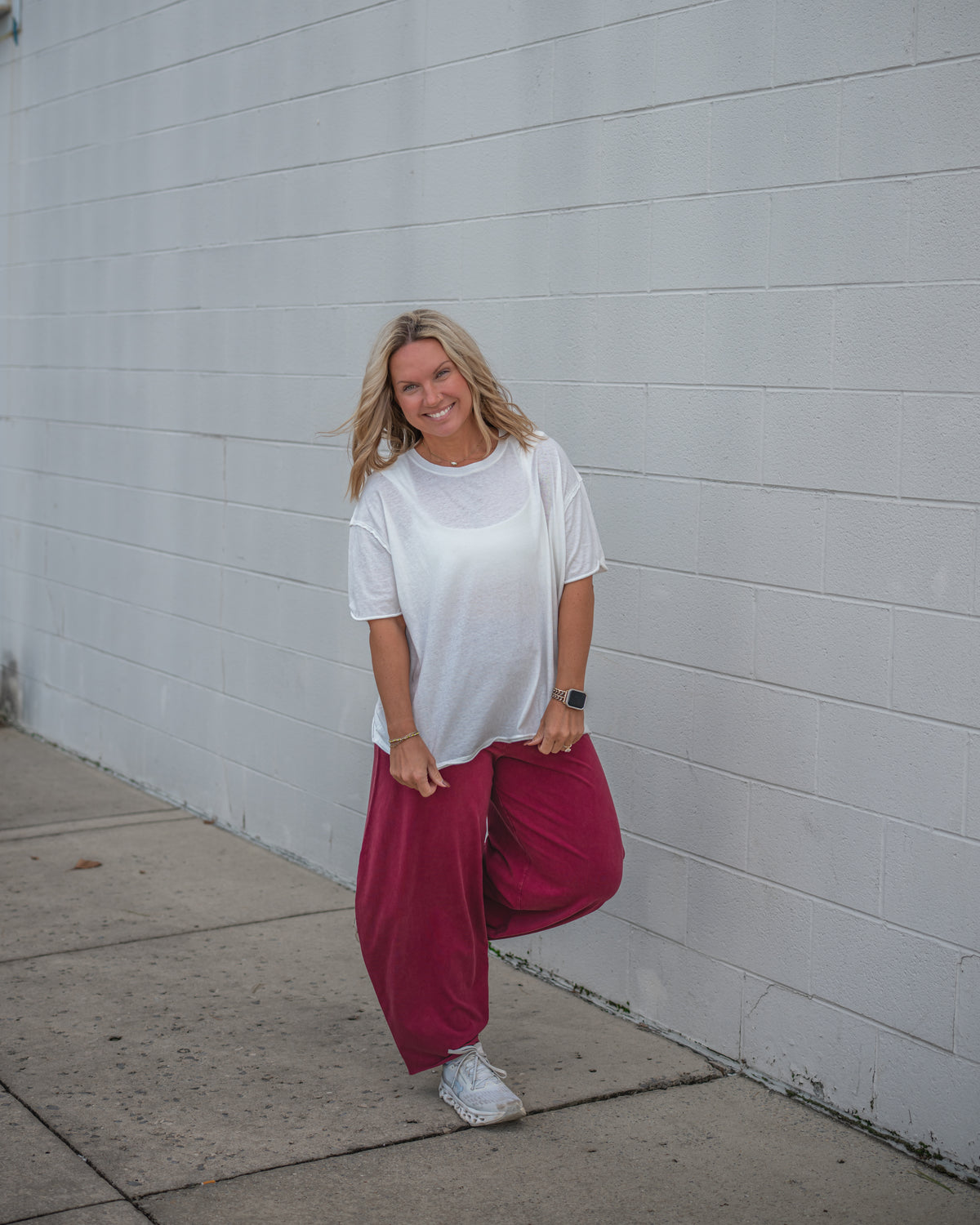 Free People Nina Tee in Ivory