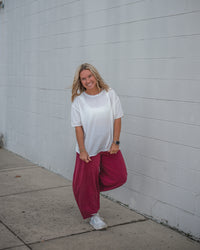 Free People Nina Tee in Ivory