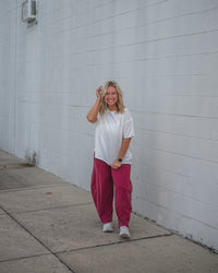 Free People Nina Tee in Ivory