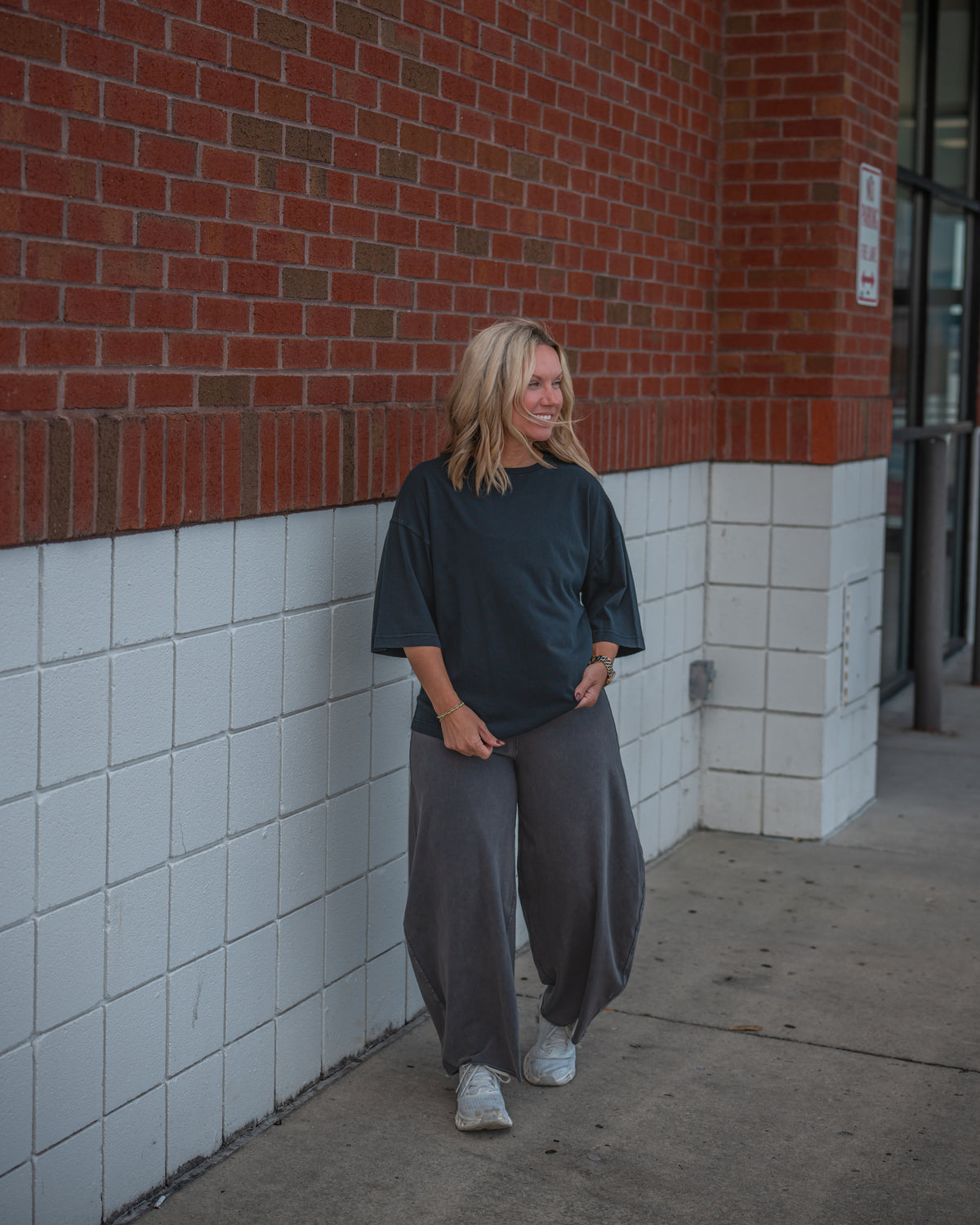 Free People Hot Shot Easy Pant in Vintage Black