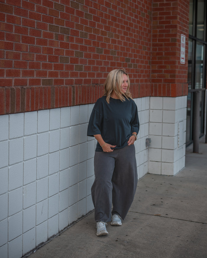 Free People Hot Shot Easy Pant in Vintage Black