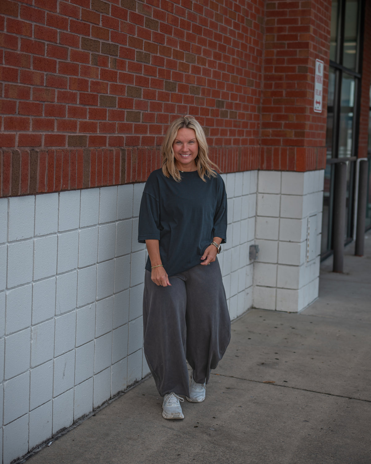 Free People Hot Shot Easy Pant in Vintage Black