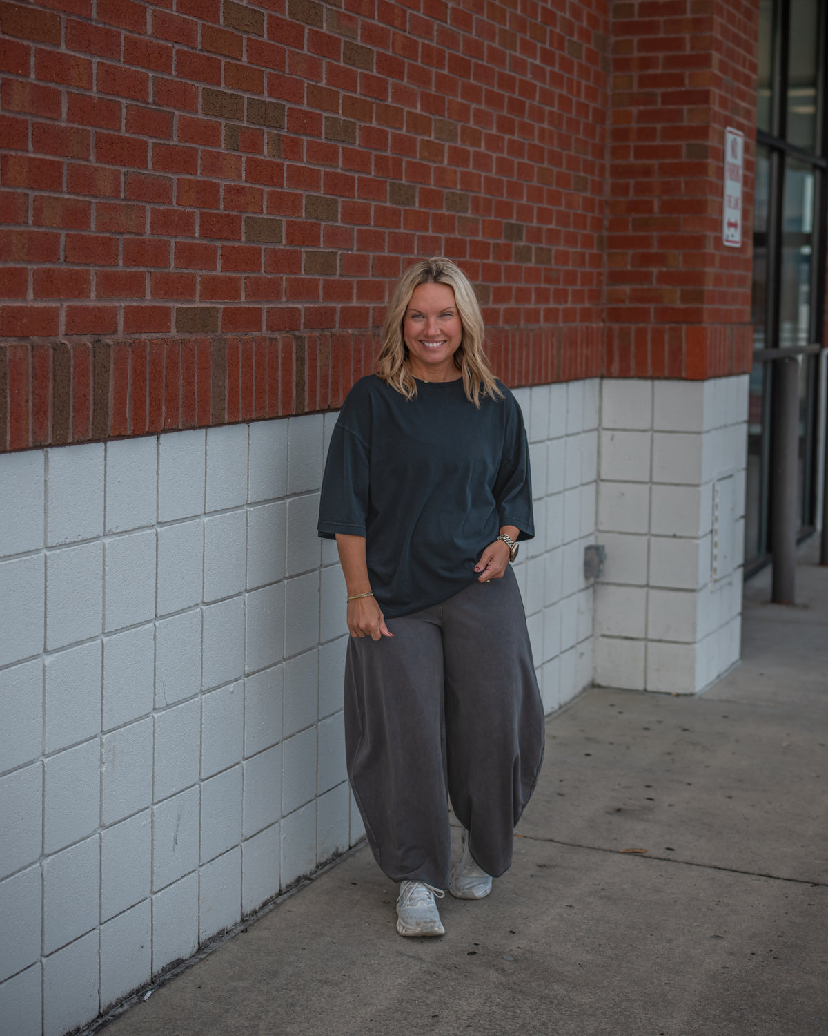 Free People Hot Shot Easy Pant in Vintage Black