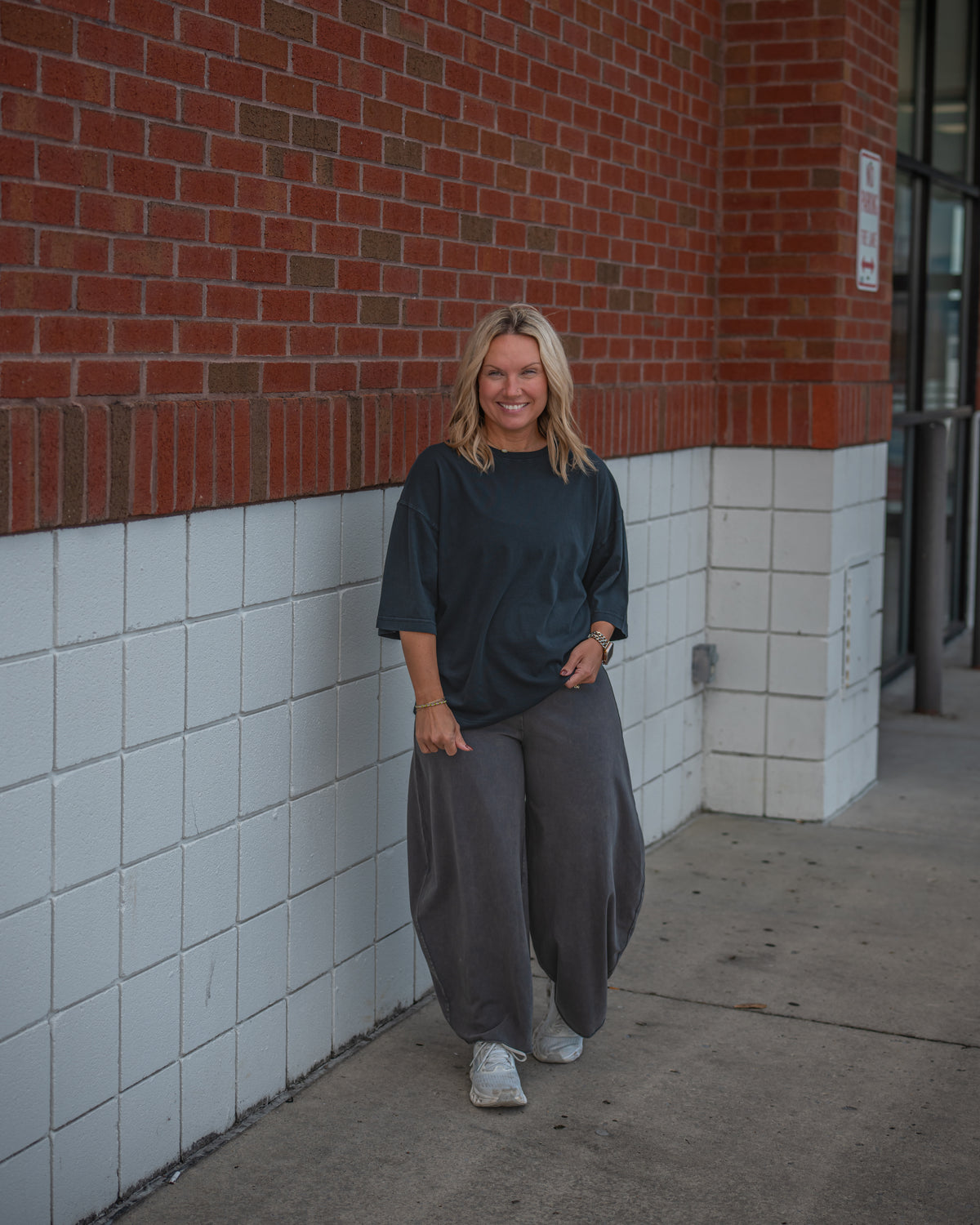Free People Hot Shot Easy Pant in Vintage Black