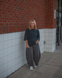 Free People Hot Shot Easy Pant in Vintage Black