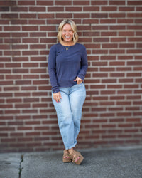 Free People Nova Long Sleeve in Peacoat