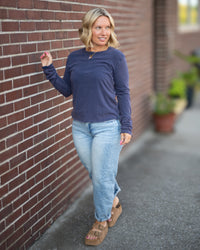 Free People Nova Long Sleeve in Peacoat