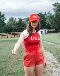 USA Embroidered Sweatshorts