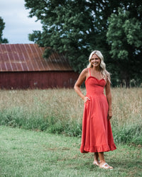 Free People Another Season Midi Dress in Sour Sweet
