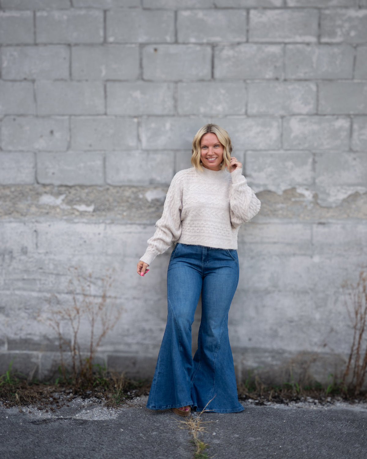 Heather Cozy Knit Sweater