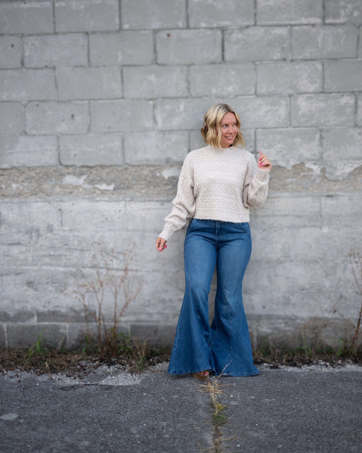 Heather Cozy Knit Sweater