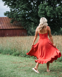Free People Another Season Midi Dress in Sour Sweet