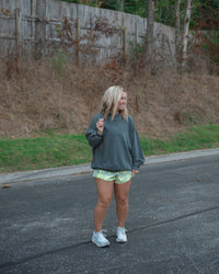 Free People Palm Springs Pullover in Washed Black