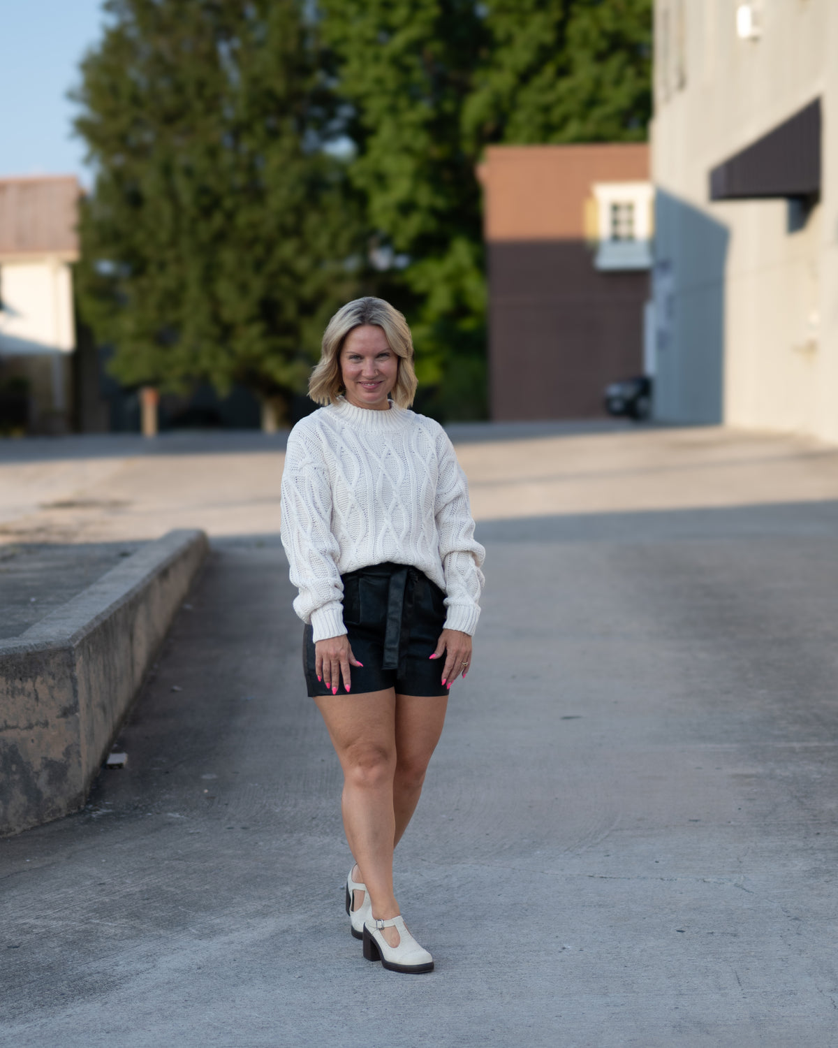 Prime Time Vegan Leather Shorts