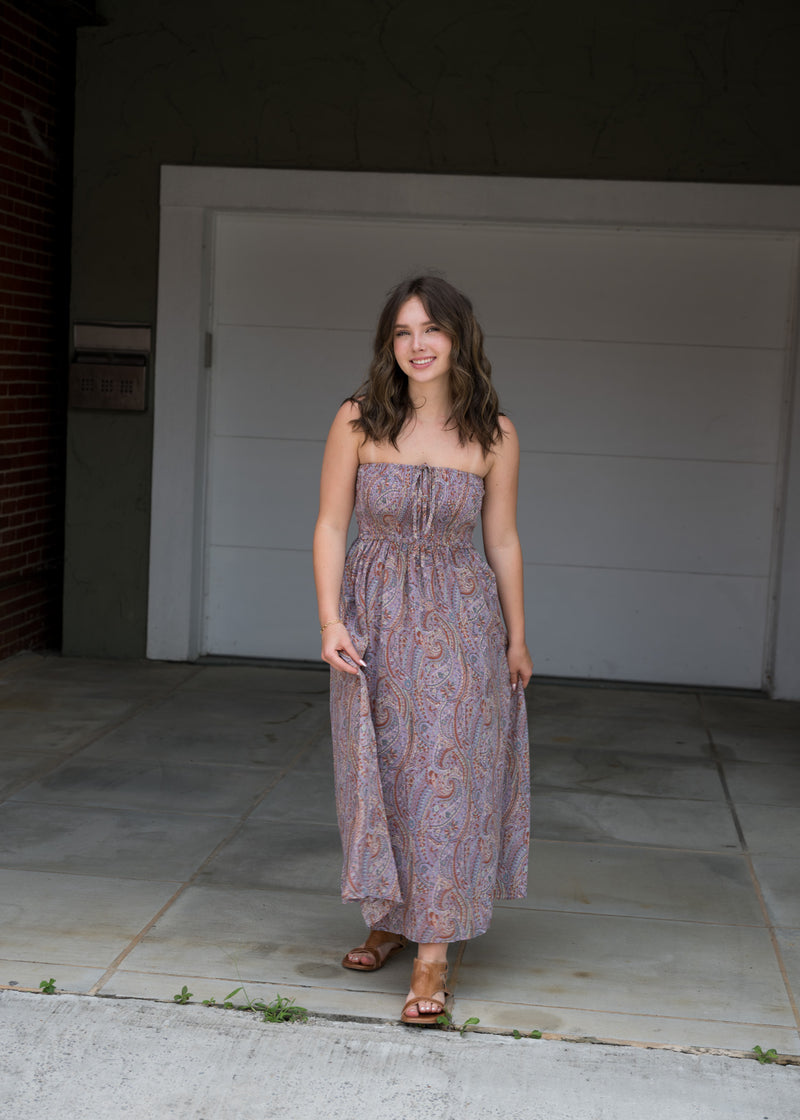 Purple Haze Halter Maxi Dress