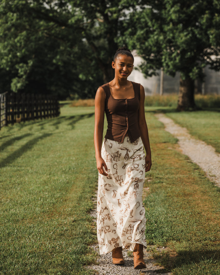 Down to the Wire Tank in Brown