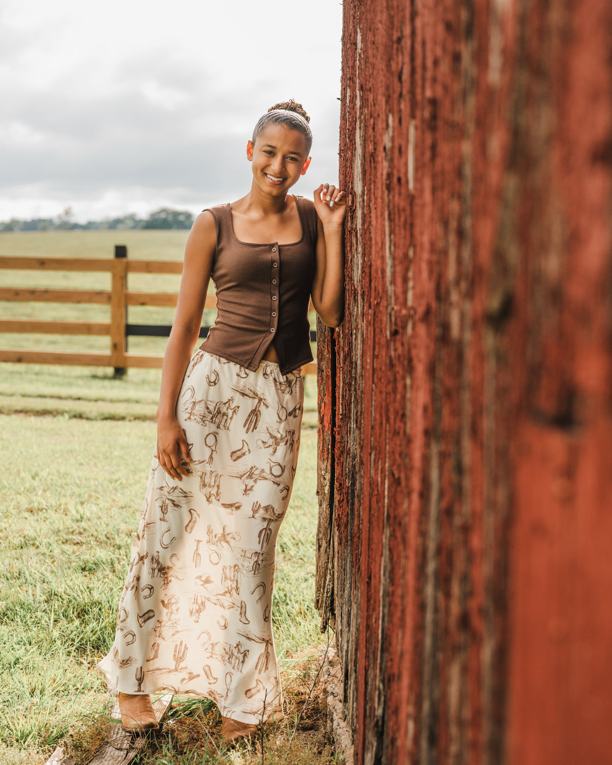 Down to the Wire Tank in Brown