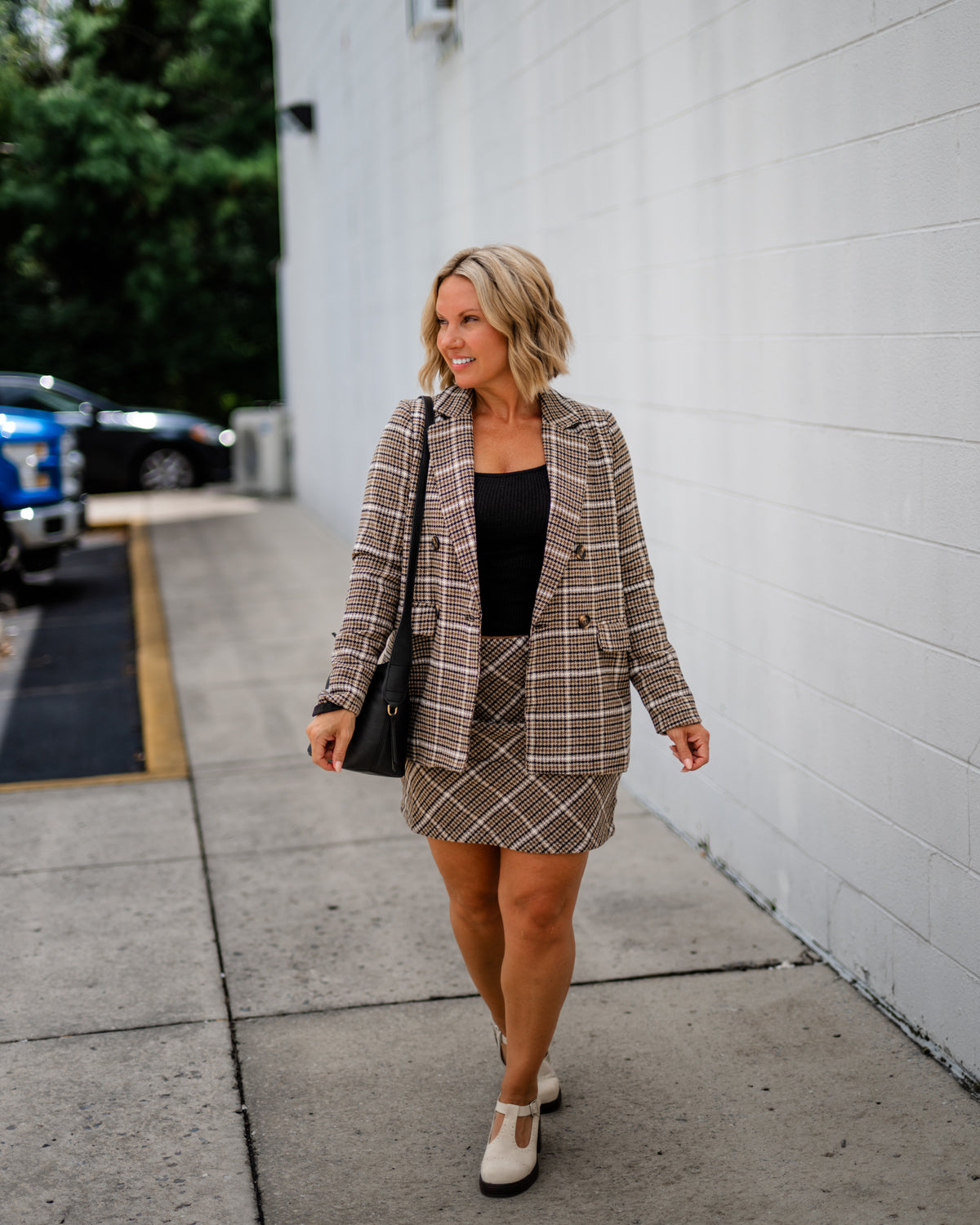 Sadie & Sage Gossip Girl Plaid Mini Skirt