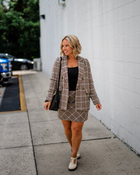 Sadie & Sage Gossip Girl Plaid Mini Skirt