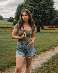 Free People Sunfade Clean Lines Tee in Laurel Canyon