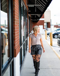 Prime Time Vegan Leather Shorts