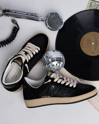 Vintage Havana Next Sneakers in Black Crocodile