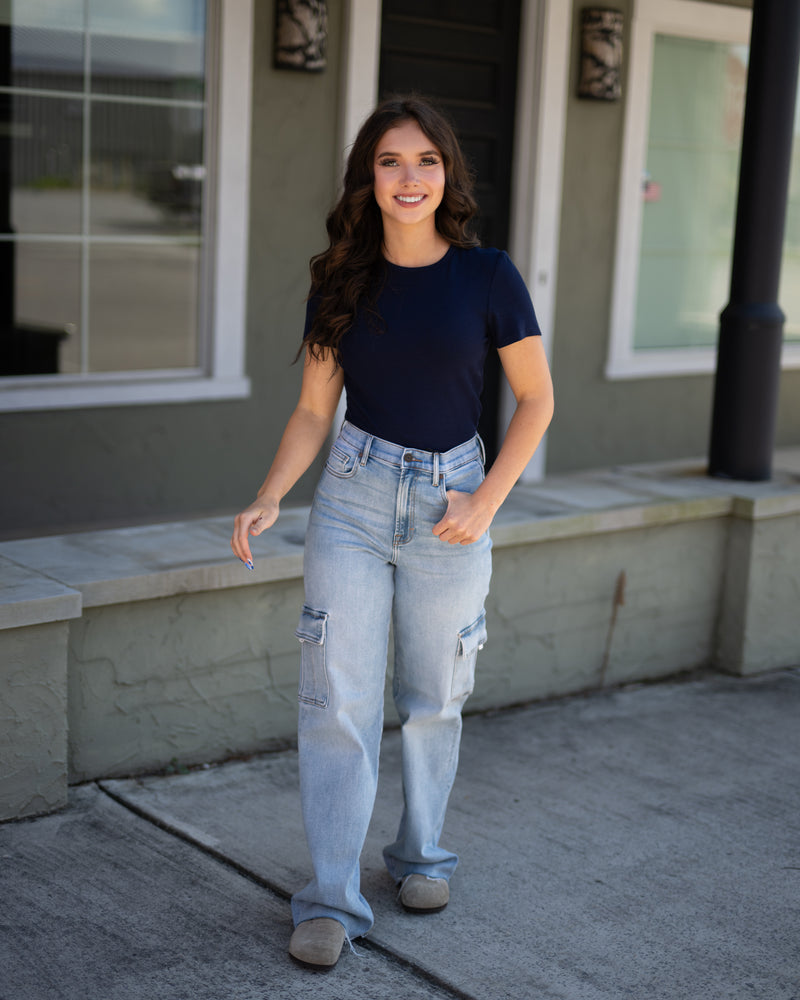 Logan Cargo Dad Jeans