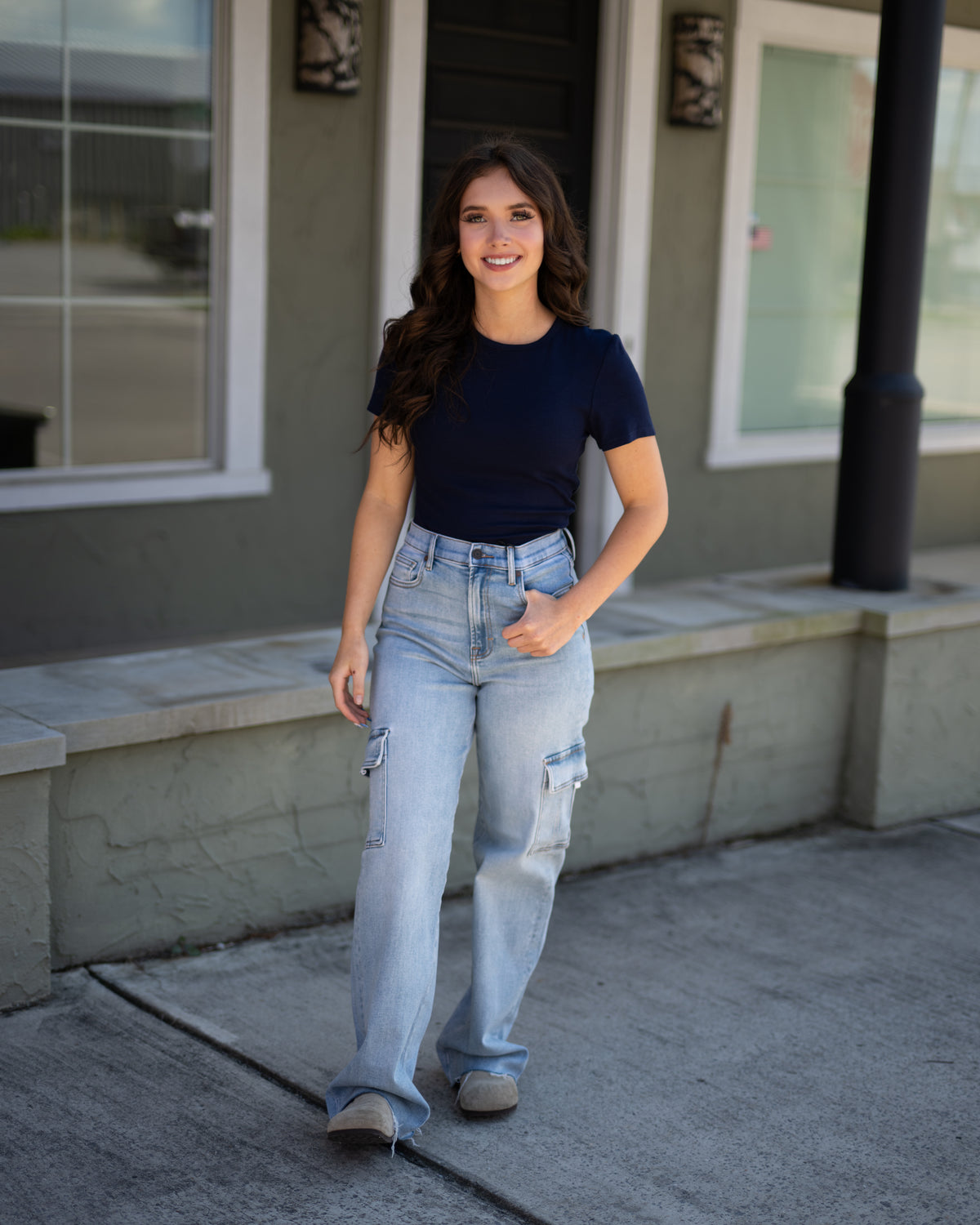 Logan Cargo Dad Jeans