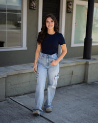 Logan Cargo Dad Jeans