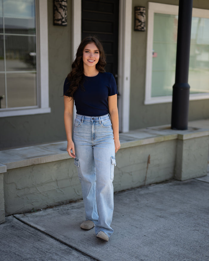 Logan Cargo Dad Jeans