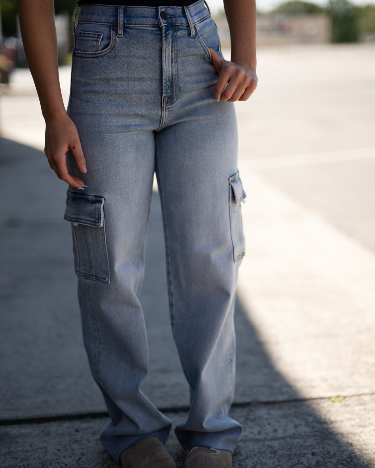 Logan Cargo Dad Jeans