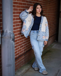 POL Quilted Patchwork Jacket