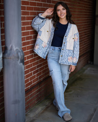 POL Quilted Patchwork Jacket