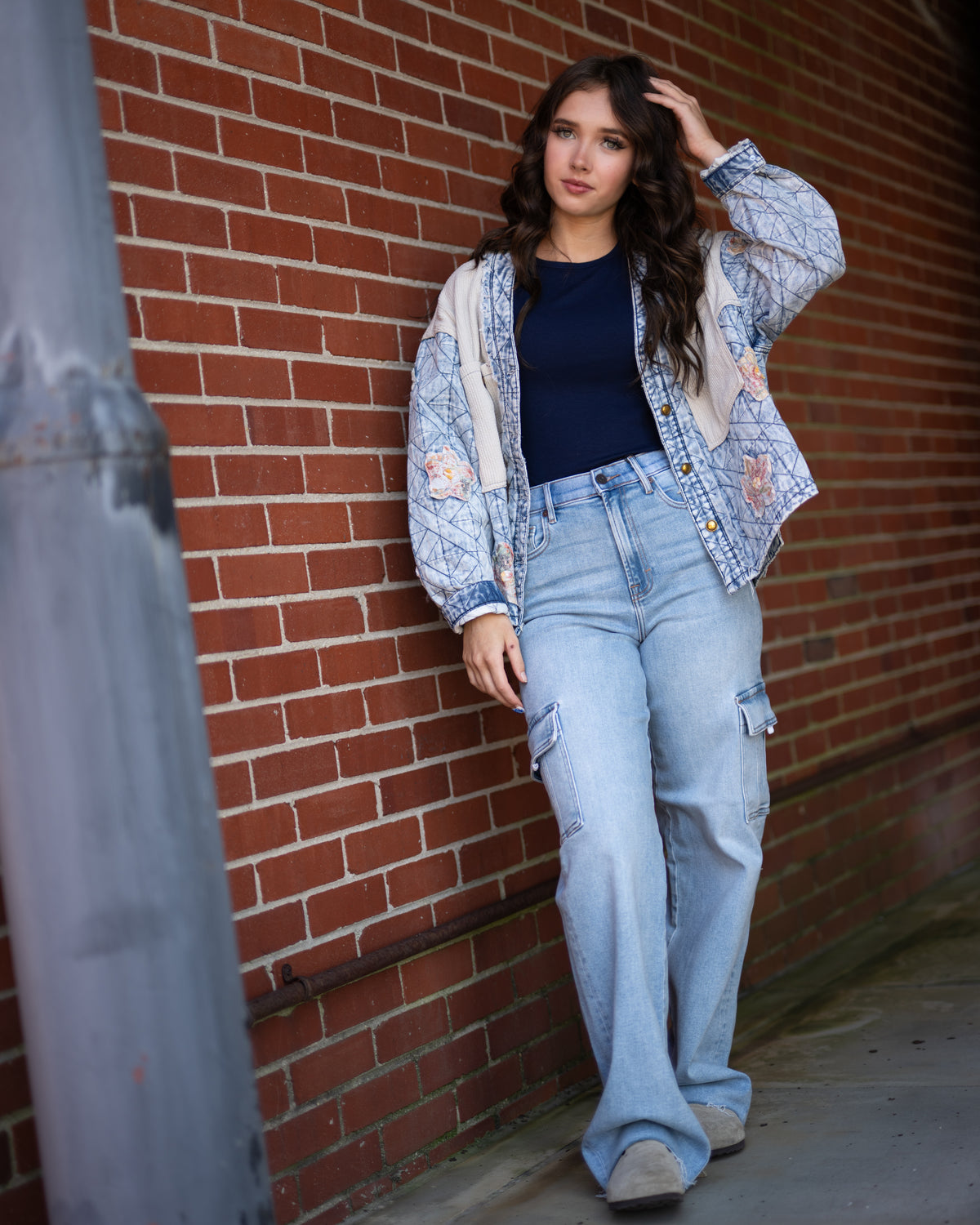 POL Quilted Patchwork Jacket