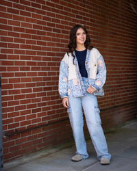 POL Quilted Patchwork Jacket