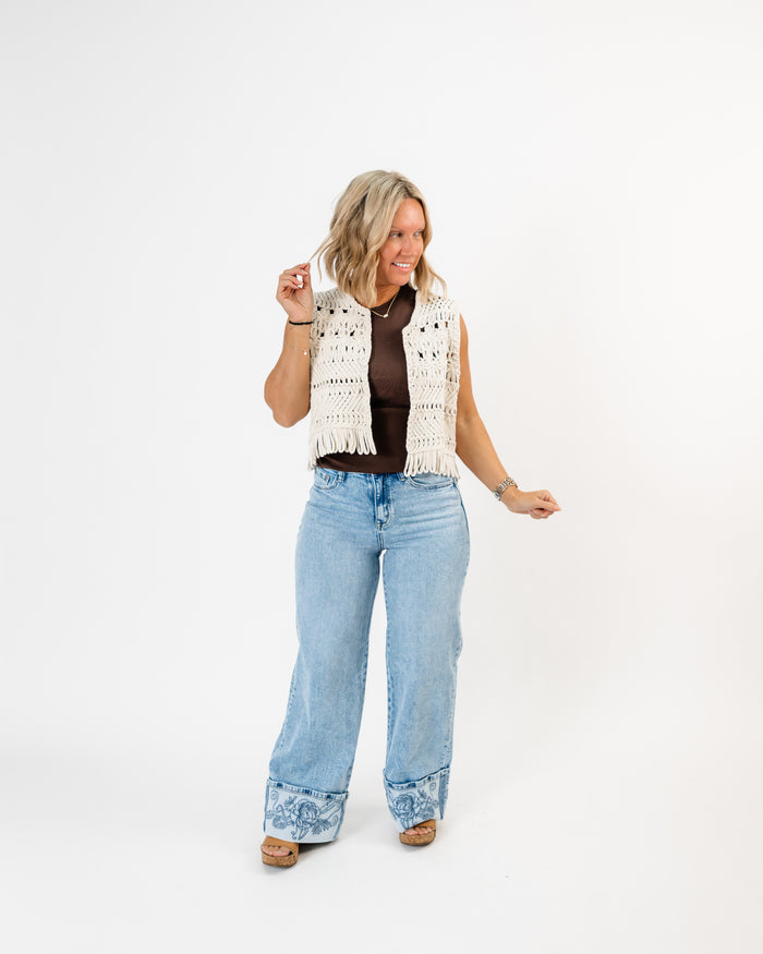 Sadie & Sage Matilda Crochet Vest