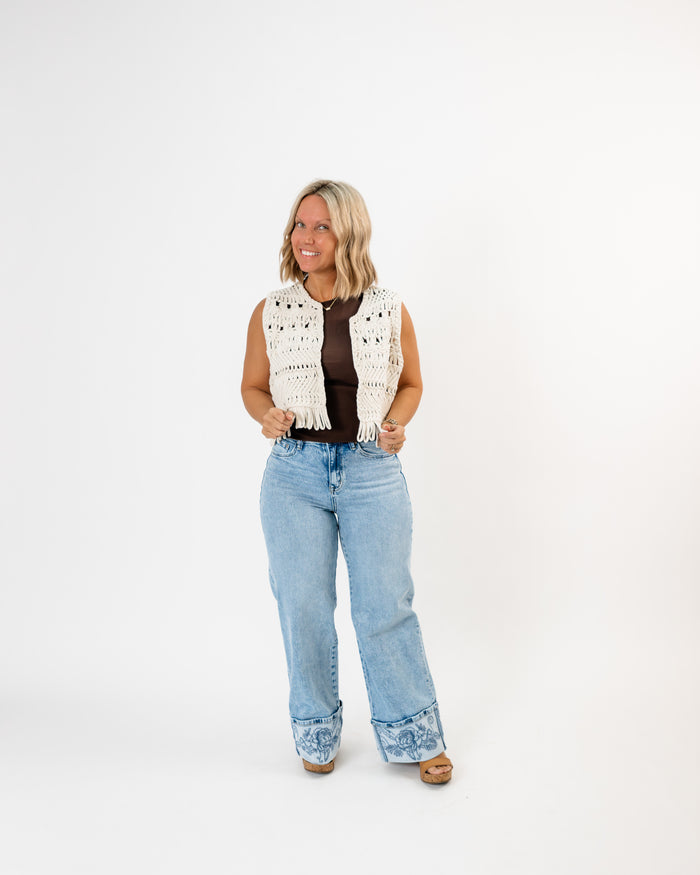 Sadie & Sage Matilda Crochet Vest