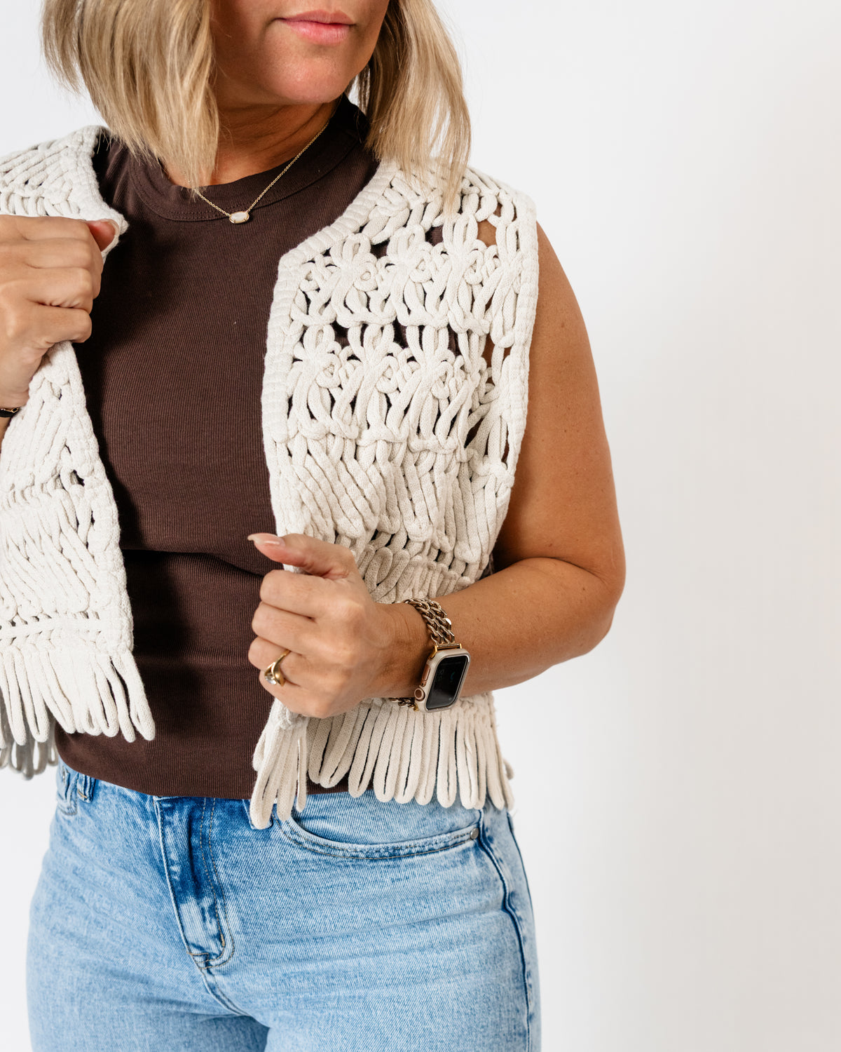 Sadie & Sage Matilda Crochet Vest