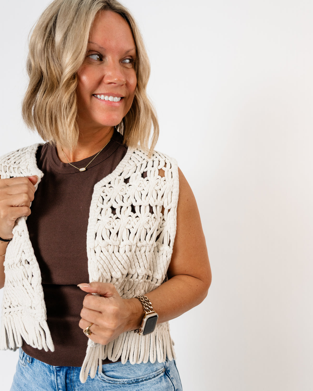 Sadie & Sage Matilda Crochet Vest