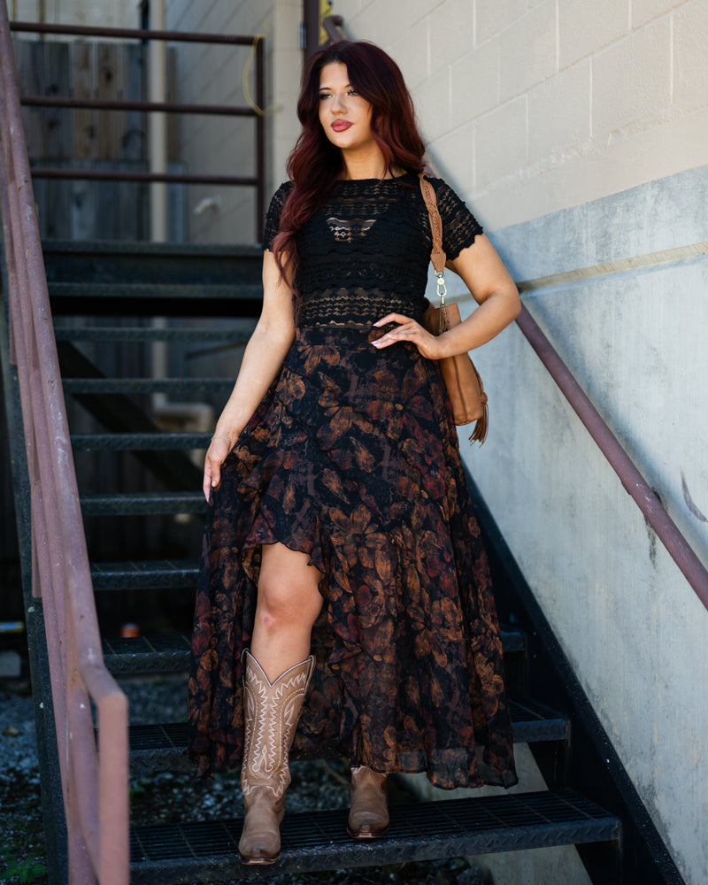 Free People Angelina Lace Tee Free People Angelina Lace Tee