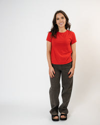 Free People Nova Tee High Risk Red