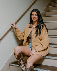 Free People Lemon Denim Jacket