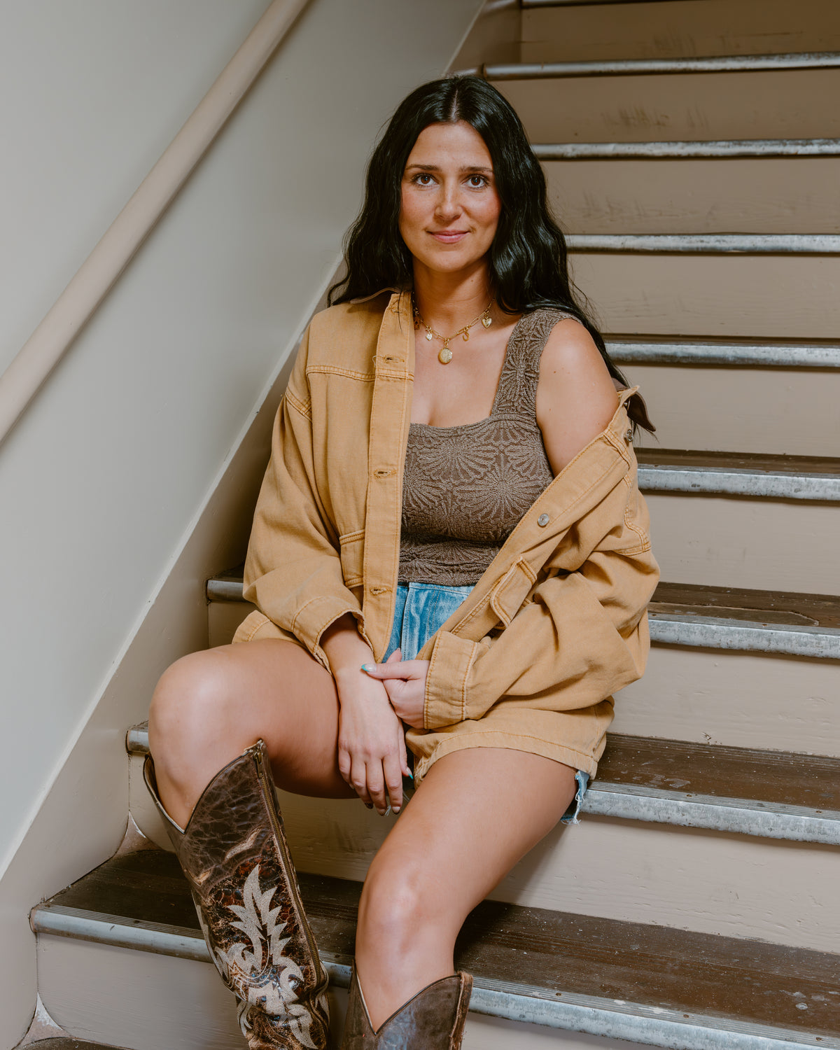 Free People Lemon Denim Jacket