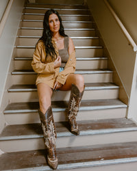 Free People Lemon Denim Jacket