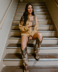 Free People Lemon Denim Jacket