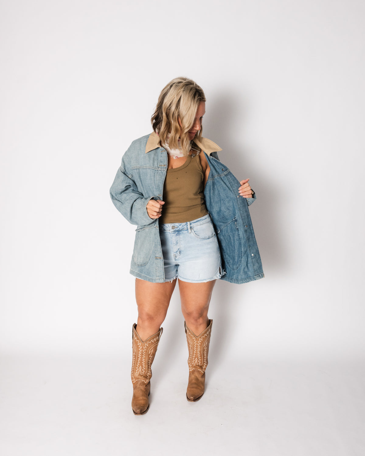 Free People Lemon Denim Jacket