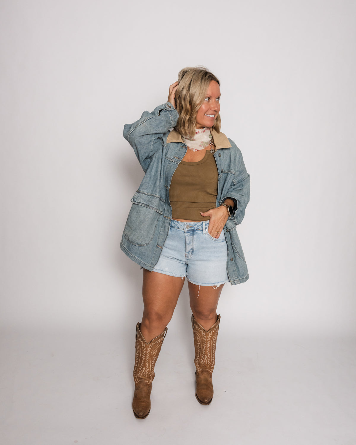 Free People Lemon Denim Jacket