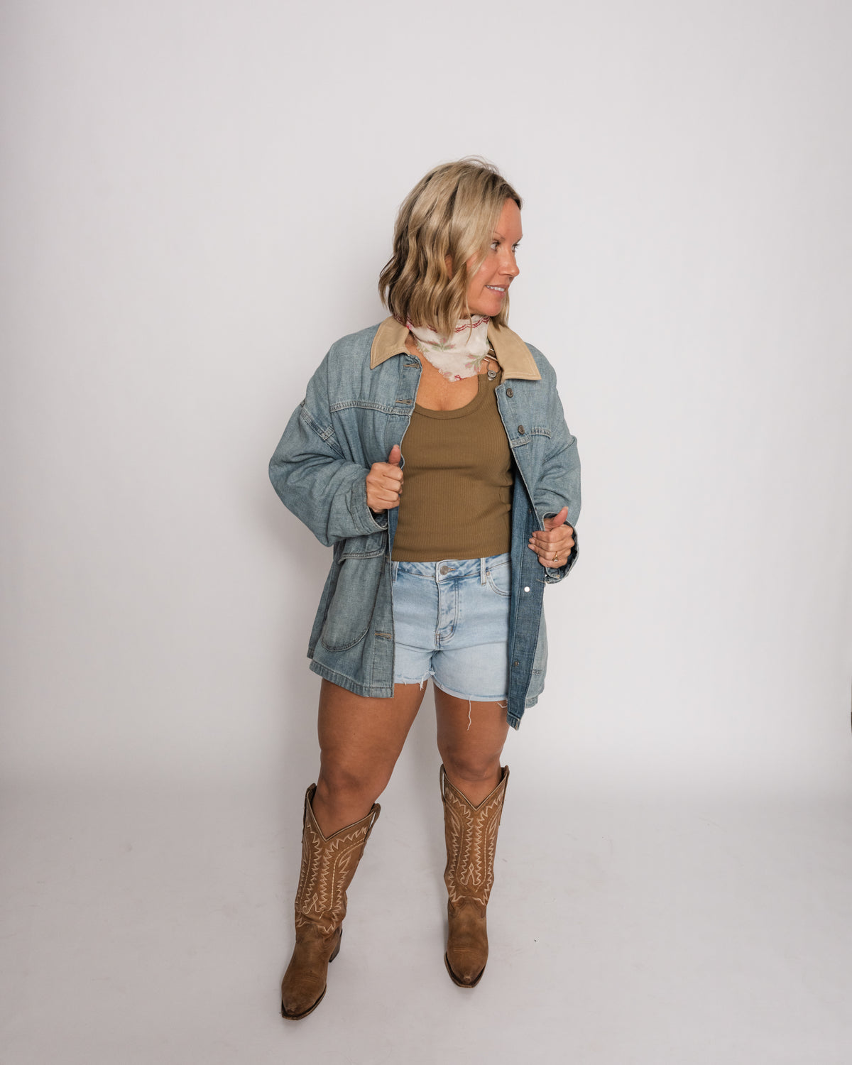 Free People Lemon Denim Jacket